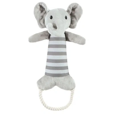 Luvable Friends Squeaky Plush Dog Toy In Gray