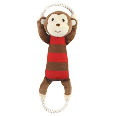 Luvable Friends Squeaky Plush Dog Toy In Brown
