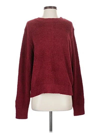 Pre-owned Luvamia Pullover Sweater In Burgundy