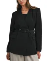 Luvee Belted Blazer In Black
