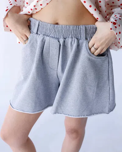 Luvee Women's Asher Shorts In Grey In Gray
