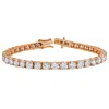 Luvmyjewelry 15luv 10k Gold Lab Grown Diamond Tennis Bracelets - 18.9 Carats In Pink