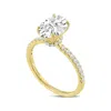 Luvmyjewelry Adriana 14k Yellow Gold Oval Lab Grown Diamond Hidden Halo Engagement Ring - 2.34 Ct In Yellow