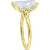 Luvmyjewelry Aelo 14k Gold Radiant Cut Lab Grown Diamond Hidden Halo Engagement Ring In 14k Yellow Gold