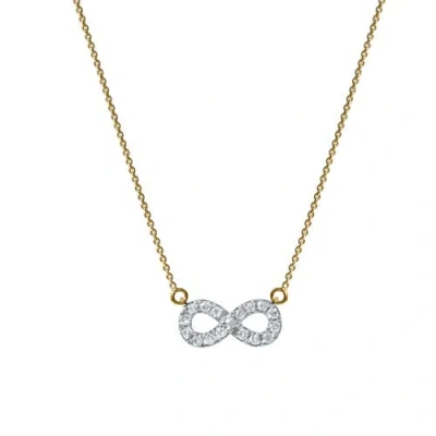 Luvmyjewelry Aeries Infinity Diamond Necklace