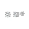Luvmyjewelry Akna 14k Gold Lab Grown Round Solitaire Diamond Earrings In 14k White Gold
