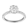 Luvmyjewelry Amore 14k Gold Round Cut Lab Grown Diamond Hidden Halo Engagement Ring In Metallic