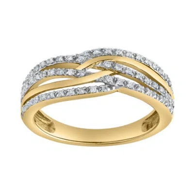 Luvmyjewelry Amoura 0.20 Ct Natural Diamond 10k Gold Ring In Green