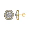 Luvmyjewelry Anseio 10k Yellow Gold Diamond Unisex Earrings - 0.44 Cts In Yellow