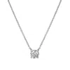 Luvmyjewelry Apollo 14k White Gold Round Lab Grown Diamond Pendant In Silver