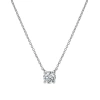 Luvmyjewelry Apollo 14k White Gold Round Lab Grown Diamond Pendant In 14k White Gold