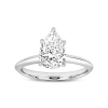 Luvmyjewelry Ava 14k Gold Pear Lab Grown Diamond Solitaire Ring In 14k White Gold