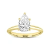 Luvmyjewelry Ava 14k Gold Pear Lab Grown Diamond Solitaire Ring In 14k Yellow Gold