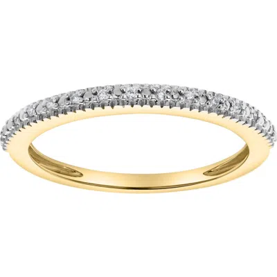 Luvmyjewelry Ava 14k Gold Round Diamond Studded Band Ring