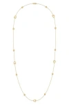 Luvmyjewelry Avani Open Raindrop Diamond Station Necklace In Gold