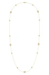 Luvmyjewelry Avani Raindrop Diamond Station Necklace In Gold