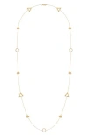 Luvmyjewelry Avani Skyline Diamond Station Necklace In Gold