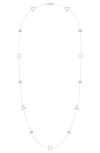 Luvmyjewelry Avani Skyline Diamond Station Necklace In Metallic