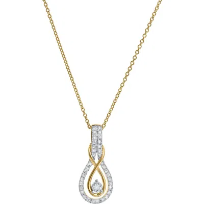 Luvmyjewelry Aveline 14k Gold Diamond Pendant