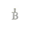 Luvmyjewelry B Initial Diamond Pendant 10k Yellow Gold - 0.75 Carats In Yellow