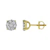 Luvmyjewelry Ballmore 10k Gold Diamond Unisex Earrings - 0.5 Cts In Yellow