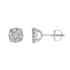 Luvmyjewelry Ballmore 10k Gold Diamond Unisex Earrings In 10k White Gold