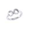 Luvmyjewelry Binoculars Infinity Sterling Silver Diamond Ring In Silver