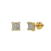 Luvmyjewelry Brincadeira 10k Yellow Gold Diamond Unisex Earrings In 10k Yellow Gold
