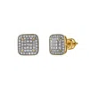Luvmyjewelry Brisa 10k Yellow Gold Diamond Unisex Earrings - 0.23 Cts In Yellow