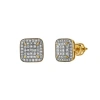 Luvmyjewelry Brisa 10k Yellow Gold Diamond Unisex Earrings In 10k Yellow Gold
