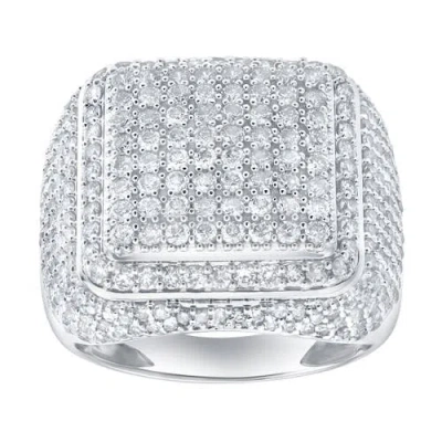 Luvmyjewelry Caelisse 2.40 Cts Natural Diamond 14k Gold Ring In Silver