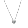 Luvmyjewelry Carlyle 14k White Gold Round Lab Grown Diamond Pendant In 14k White Gold