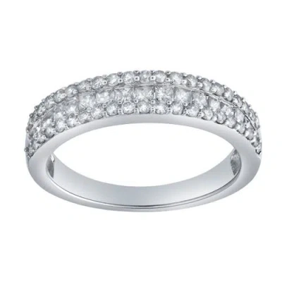 Luvmyjewelry Celara 0.80 Ct 10k Gold Diamond Band In Metallic