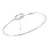 Luvmyjewelry Celia C Adjustable Diamond Cuff In Sterling Silver In Silver
