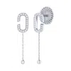 Luvmyjewelry Celia C Sterling Silver Diamond Drop Earring In Silver