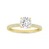 Luvmyjewelry Certified Round Shape Lab Grown Diamond (1.20 Ctw) Ring In Yellow