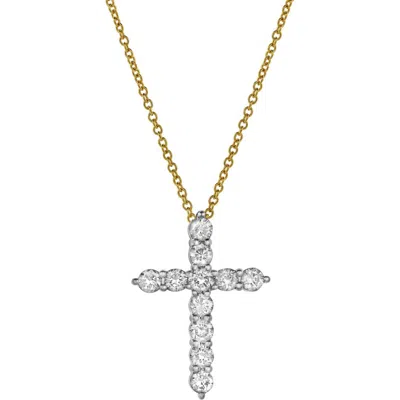 Luvmyjewelry Christian Cross Pommee Diamond Pendant In 10k Yellow Gold