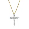 Luvmyjewelry Christian Cross Pommee Diamond Pendant In Yellow