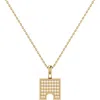 Luvmyjewelry City Arches Square Diamond Pendant In 14k Yellow Gold Vermeil On Sterling Silver In 14kt Gold Vermeil On Sterling