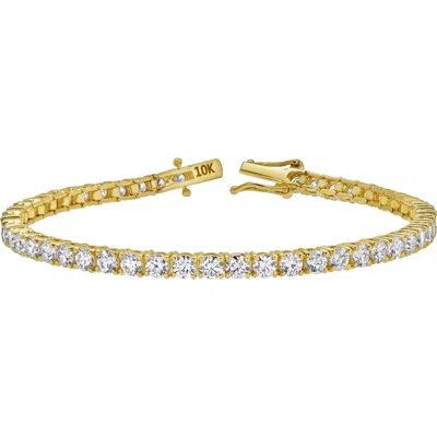 Luvmyjewelry Cleo 10k Yellow Gold Lab Grown Diamond Tennis Bracelet