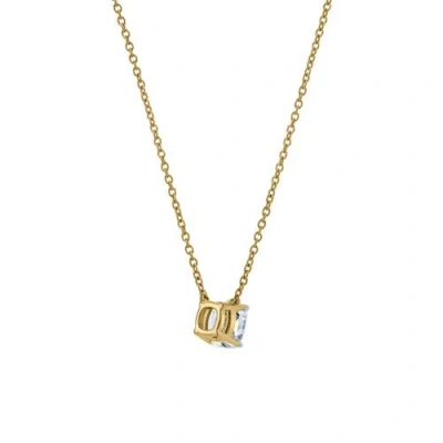 Luvmyjewelry Cushion Chic 14k Gold Lab Grown Diamond Necklace