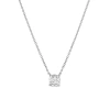 Luvmyjewelry Cushion Chic 14k Gold Lab Grown Diamond Necklace In Metallic