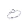 LUVMYJEWELRY LUVMYJEWELRY CUSHION CUT NATURAL DIAMONDS BIRTHSTONE RING