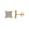 Luvmyjewelry Devaneio 10k Yellow Gold Diamond Unisex Earrings - 0.21 Cts In Yellow