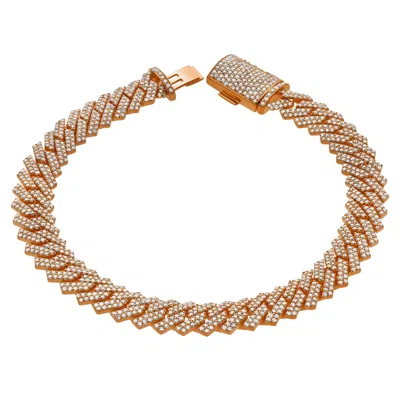 Luvmyjewelry Diamond Link Cuban Bracelet In 10k Gold - 4.7 To 5.4ct. In Multi