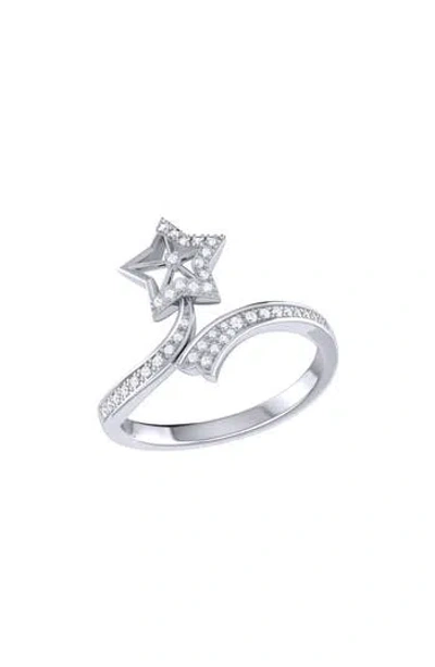 Luvmyjewelry Dreamer Lucky Star Twist Diamond Ring In Metallic