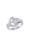 Luvmyjewelry Dreamer Luna Comet Diamond Ring In Metallic
