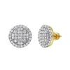 LUVMYJEWELRY LUVMYJEWELRY DULCE DELUXE 14K YELLOW GOLD DIAMOND STUD EARRINGS