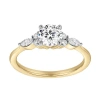 Luvmyjewelry Elora 14k Gold Round & Marquise Cut Lab Grown Diamond Engagement Ring In 14k Yellow Gold