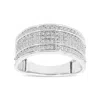 Luvmyjewelry Elysium Unisex Diamond Band Ring In 10k Gold In Silver